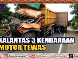 Lakalantas 3 Kendaraan, Pemotor Tewas