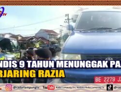 Randis 9 Tahun Menunggak Pajak Terjaring Razia