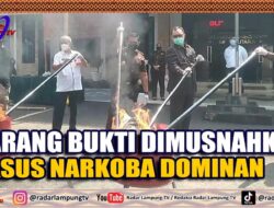 Barang Bukti Dimusnahkan, Kasus Narkoba Dominan