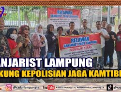 Ganjarist Lampung Dukung Kepolisian Jaga Kamtibmas