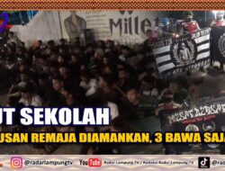 HUT Sekolah Ratusan Remaja Diamankan, 3 Bawa Sajam