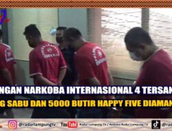 Jaringan Narkoba Internasional , 4 Tersangka 35 Kg Sabu Dan 5000 Butir Happy Five Diamankan