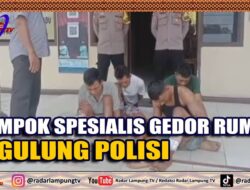 Rampok Spesialis Gedor Rumah Digulung Polisi