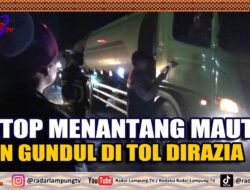 Setop Menantang Maut, Ban Gundul Di Tol Dirazia