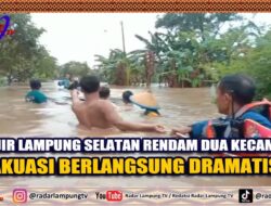 Banjir Lampung Selatan Rendam Dua Kecamatan, Evakuasi Berlangsung Dramatis