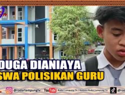 Diduga Dianiaya, Siswa Polisikan Guru