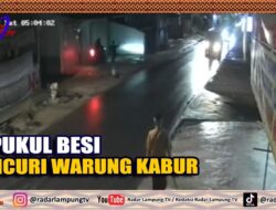 Dipukul Besi Pencuri Warung Kabur