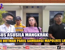 Kasus Asusila Mangkrak, Aspri Hotman Paris Sambangi Mapolres Lampura