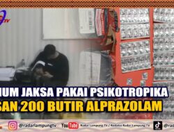 Oknum Jaksa Pakai Psikotropika, Pesan 200 Butir Alprazolam Pakai Alamat Kantor