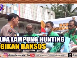 Polda Lampung Hunting Bagikan Baksos