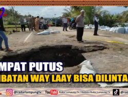 Sempat Putus, Jembatan Way Laay Bisa Dilintasi