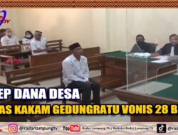 Tilep Dana Desa, Bekas Kakam Gedungratu Vonis 28 Bulan