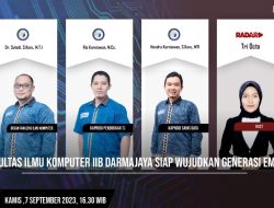 FAKULTAS KOMPUTER IIB DARMAJAYA SIAP WUJUDKAN GENERASI EMAS