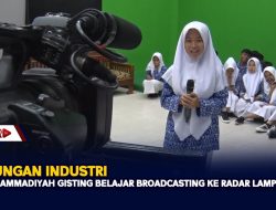 Kunjungan Industri, SMA Muhammadiyah Gisting Belajar Broadcasting Ke Radar Lampung TV