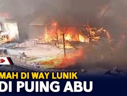 4 Rumah Di Way Lunik Jadi Puing Abu