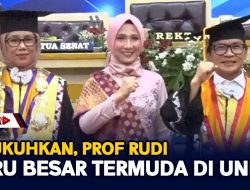 Dikukuhkan, Prof Rudi Guru Besar Termuda Di Unila