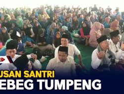 Ratusan Santri Grebeg Tumpeng