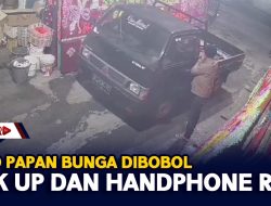 Toko Papan Bunga Dibobol, Pick Up Dan Handphone Raib