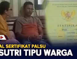 Modal Sertifikat Palsu, Pasutri Tipu Warga