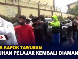 Tidak Kapok Tawuran, Puluhan Pelajar Kembali Diamankan