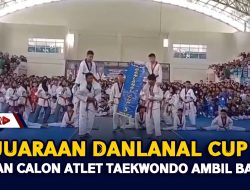 Kejuaraan Danlanal Cup 5, Ribuan Calon Atlet Taekwondo Ambil Bagian