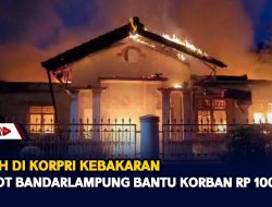 Rumah Di Korpri Kebakaran, Pemkot Bandarlampung Bantu Korban Rp 100 Juta