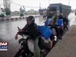 Ribuan Pemudik Sepeda Motor Sudah Masuk Lampung