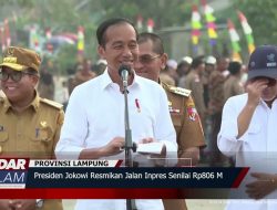 Presiden Jokowi Resmikan Jalan Inpres Senilai Rp806 M