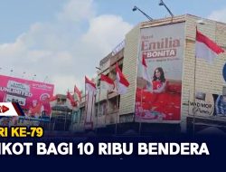 HUT RI KE 79, Pemkot Bagi 10 Ribu Bendera
