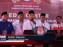 PILBUP LAMPUNG UTARA : Ardian – Sofyan Konvoi Daftar KPU