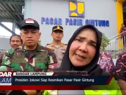resmikan pasar pasir gintung