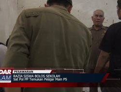 BANDAR LAMPUNG – Sat Pol PP Temukan Pelajar Main PS