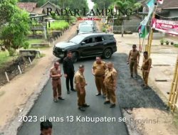 Jalan Mantap Lamsel Alami Perkembangan yang Signifikan di Era Bupati Nanang Ermanto