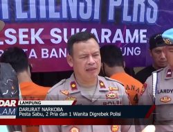 Pesta Sabu, 2 Pria dan 1 Wanita Digrebek Polisi
