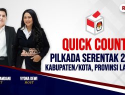🔴 QUICK COUNT PILKADA 15  KABUPATEN/KOTA DAN PROVINSI LAMPUNG TAHUN 2024