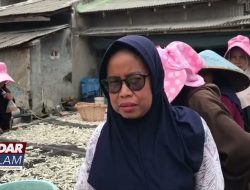 Buruh Sortir Ikan Asin Kehilangan Penghasilan