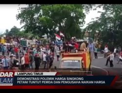 DEMONSTRASI POLEMIK HARGA SINGKONG Petani Tuntut Pemda dan Pengusaha Naikan Harga
