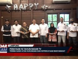 PERAYAAN 16 TAHUN RADAR TV – Terima Kasih Atas Dukungan dan Kepercayaan Masyarakat