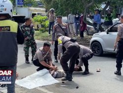 Pengendara Revo Wafat Tergencet 2 Mobil
