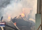 Diduga Konsleting Listrik, Mess Pegawai Ludes Dilalap Si Jago Merah