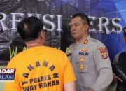 POLRES WAY KANAN : Bandar Narkoba Kantongi 100 Gram Sabu Diringkus