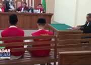 BANDAR LAMPUNG : Sidang Perkara Kurir 159 Kilogram Ganja 2 Pemuda Asal Padang Dihukum Seumur Hidup