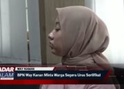 WAY KANAN : Sosialisasi Sertifikat Tanah Elektronik BPN Way Kanan Minta Warga Segera Urus Sertifikat
