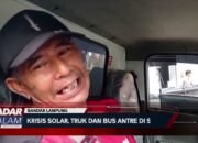 BANDAR LAMPUNG : Krisis Solar, Truk dan Bus Antre di SPBU